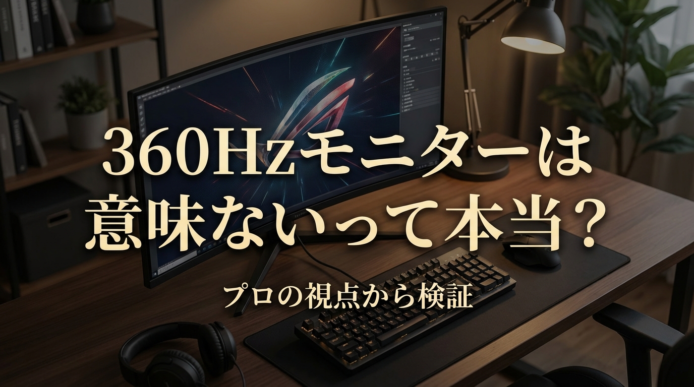 360Hzモニターは意味ないって本当?