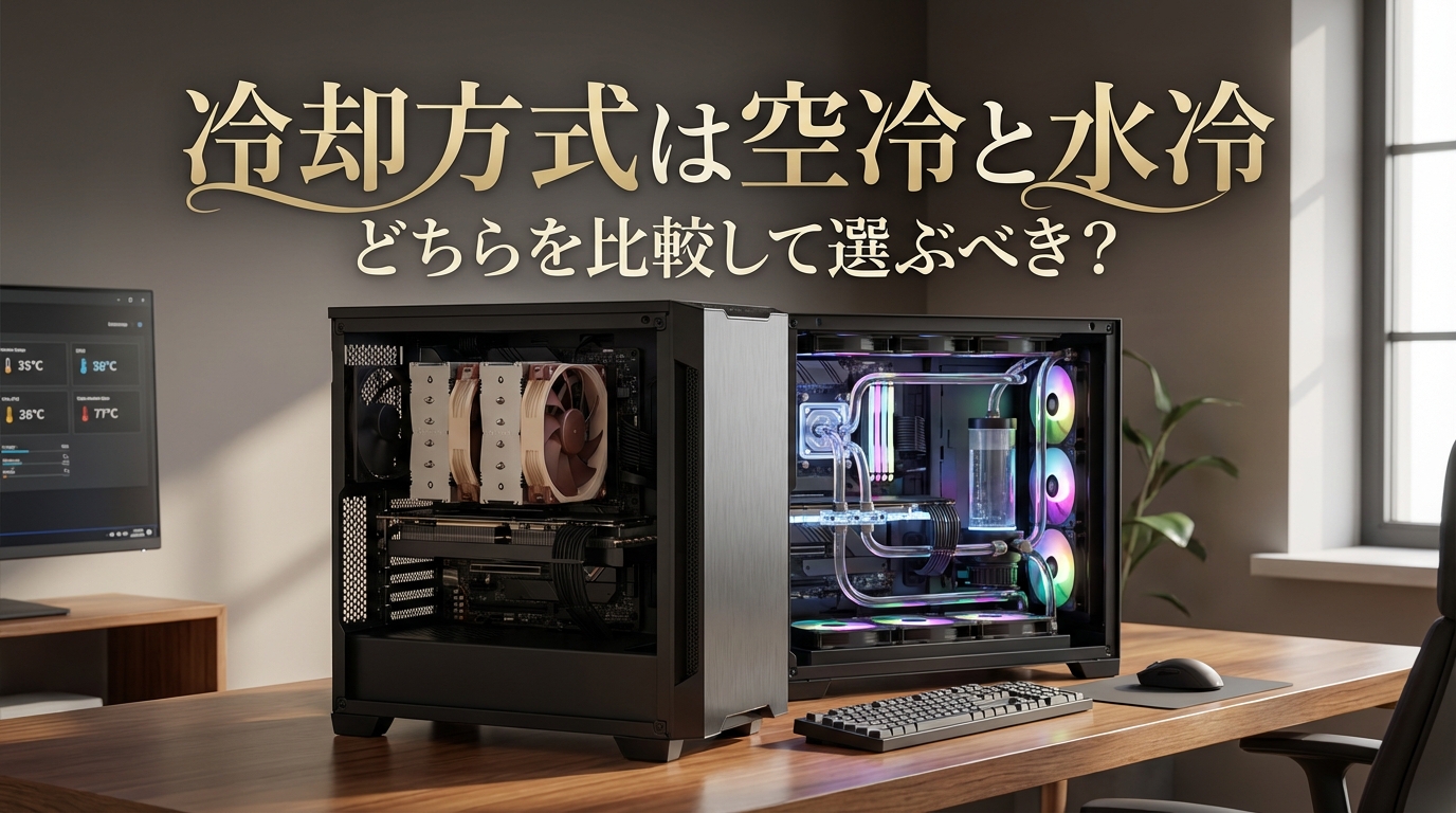 冷却方式は空冷と水冷どちらを比較して選ぶべき？