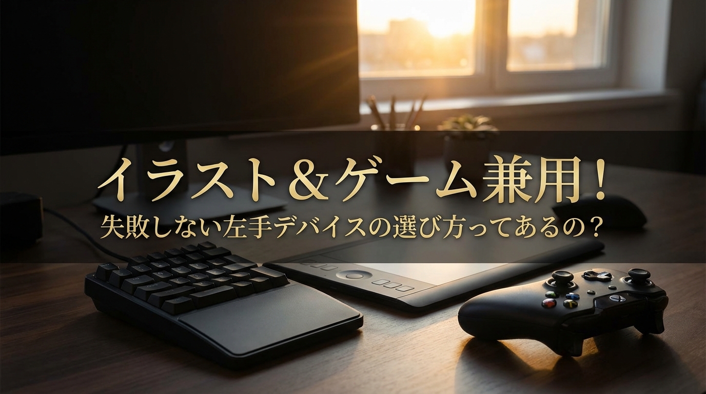 イラスト&ゲーム兼用!失敗しない左手デバイスの選び方ってあるの?