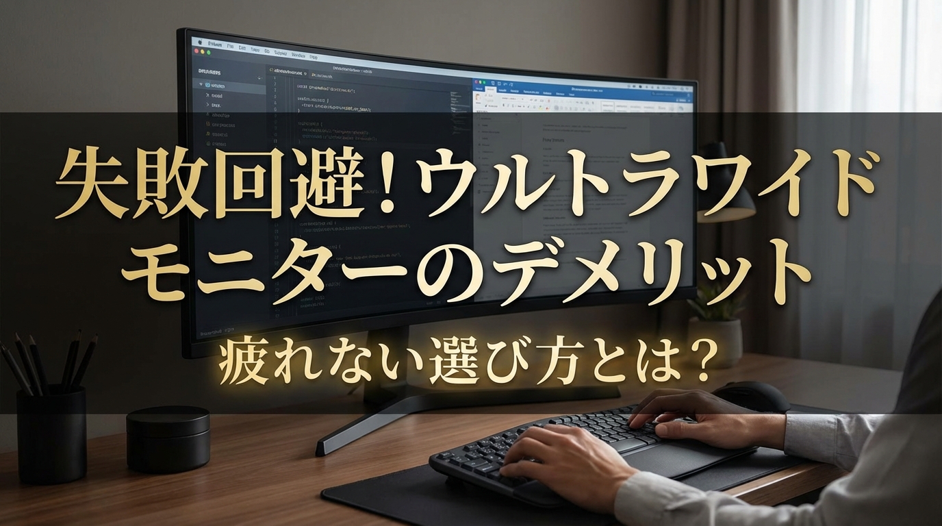 失敗回避！ウルトラワイドモニターのデメリットと疲れない選び方とは？