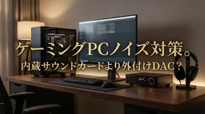 ゲーミングPCノイズ対策。内蔵サウンドカードより外付けDAC？