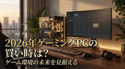 2026年版ゲーミングPCの買い時は？最高スペックを予算内で