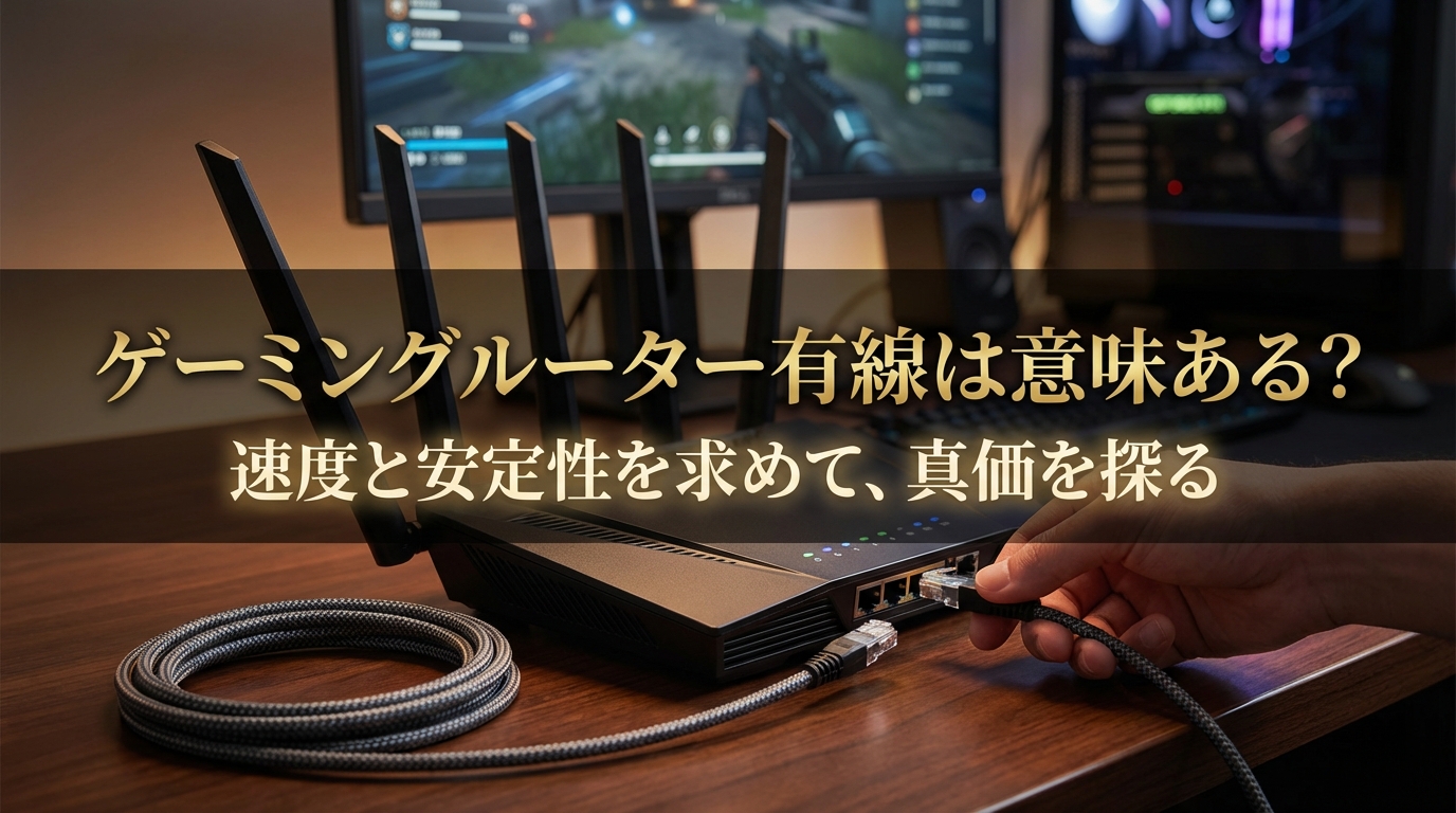ゲーミングルーター有線は意味ある？