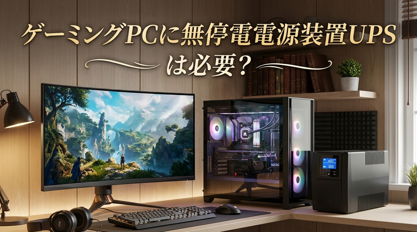 ゲーミングPCに無停電電源装置UPSは必要？